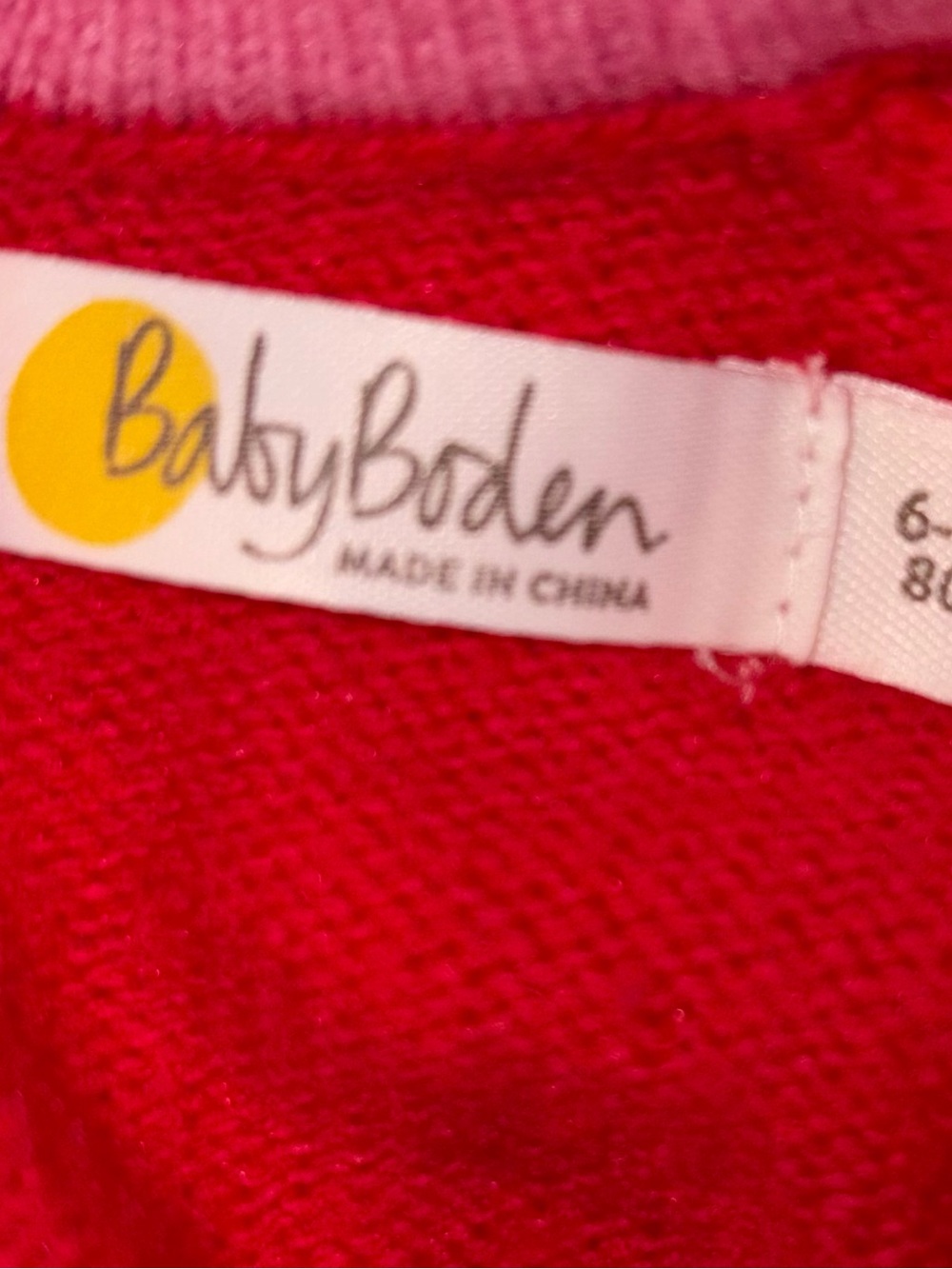 Baby Boden adorable Holiday knit sweater dress sz 6-12 months EUC - Picture 4 of 5